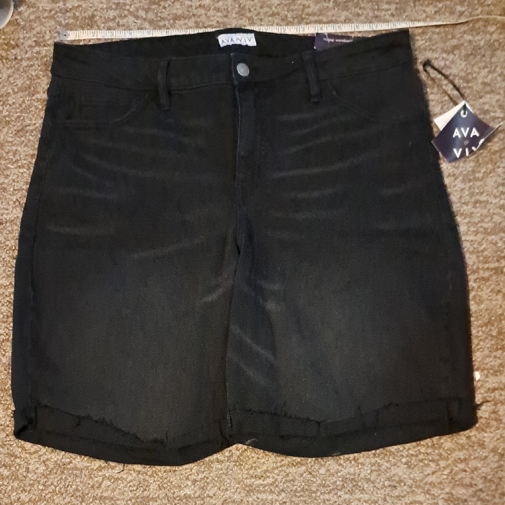 Ava & Viv Women's Dark Jean Shorts